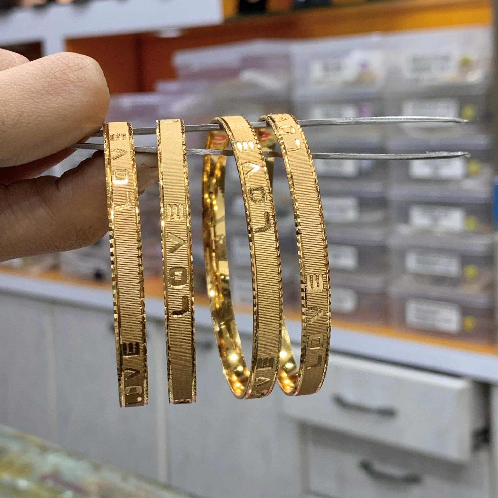Gold Platted Bangles 677555 - Vijay & Sons