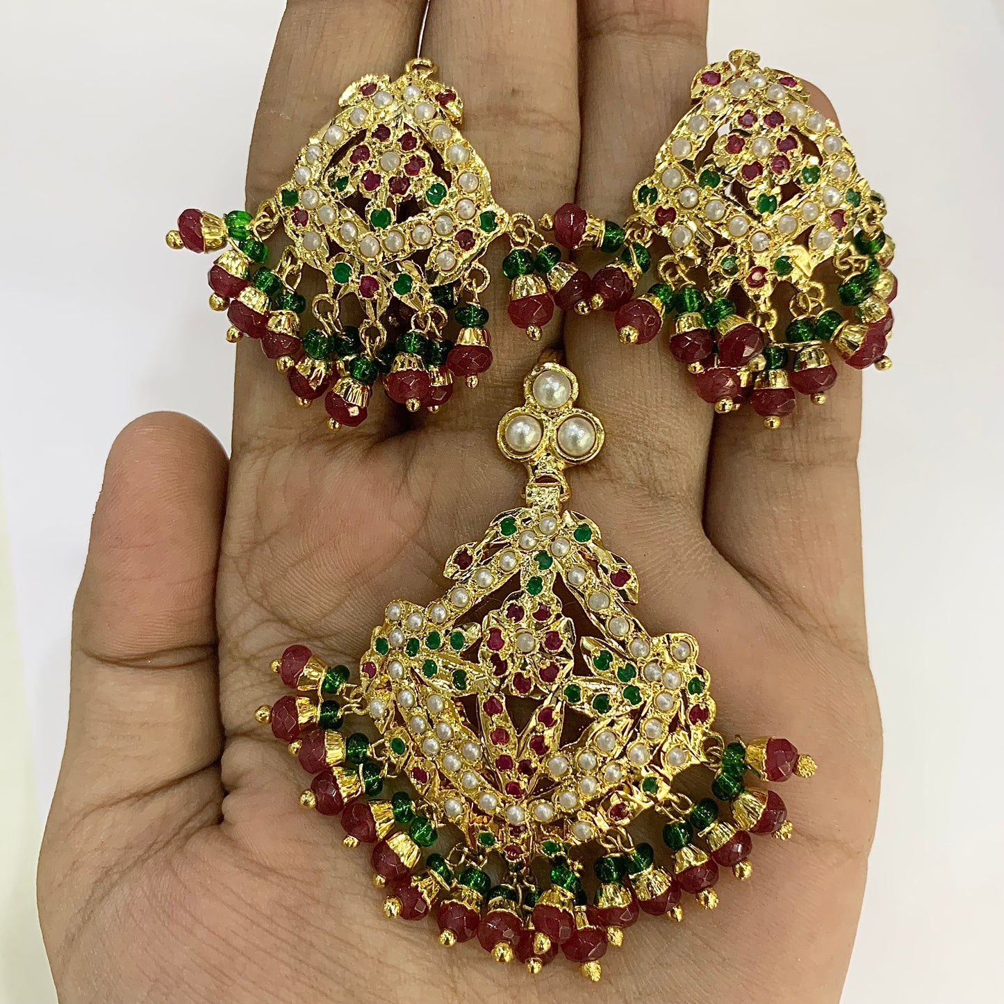 Jadau pendent set 456789100
