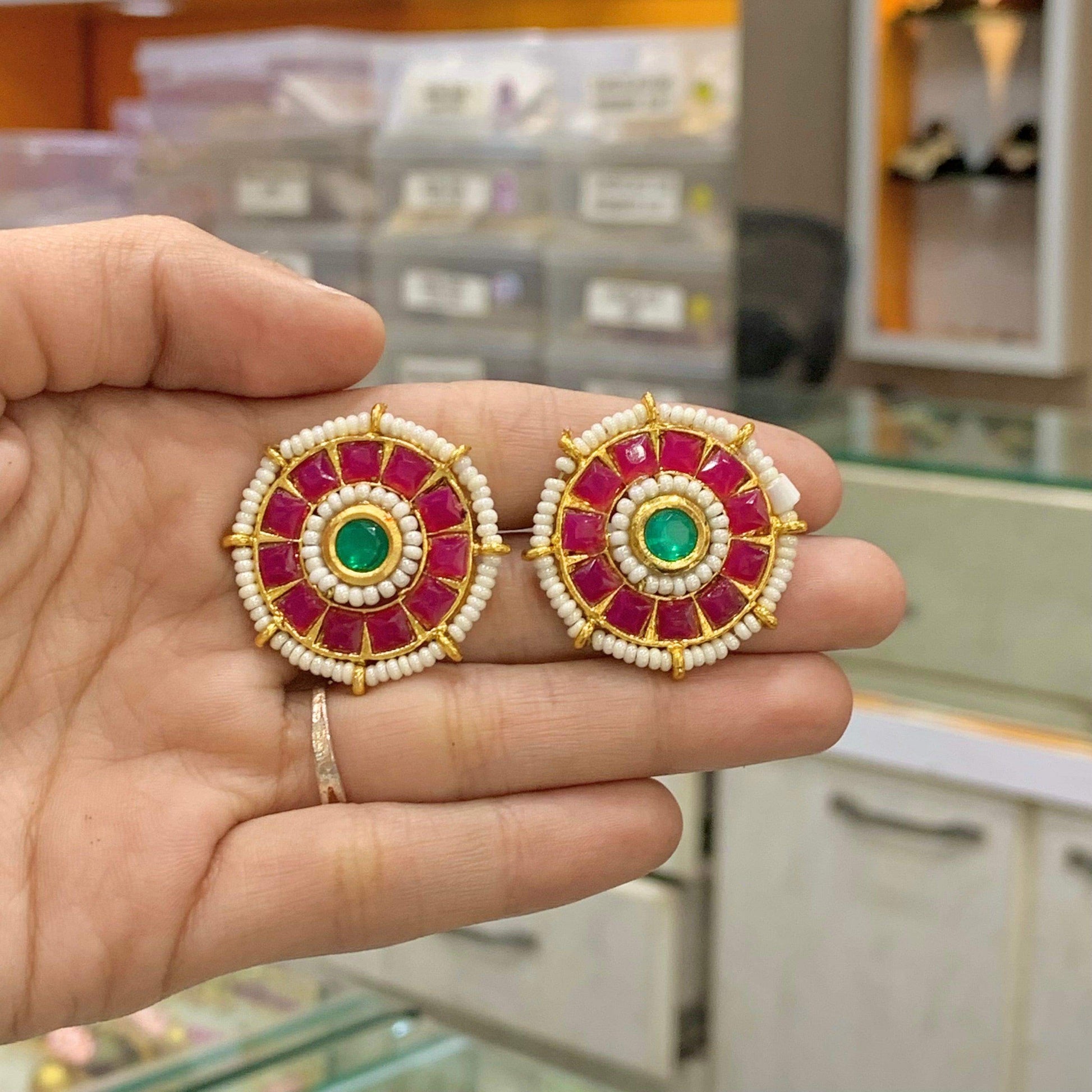Antique Earrings 466544 - Vijay & Sons
