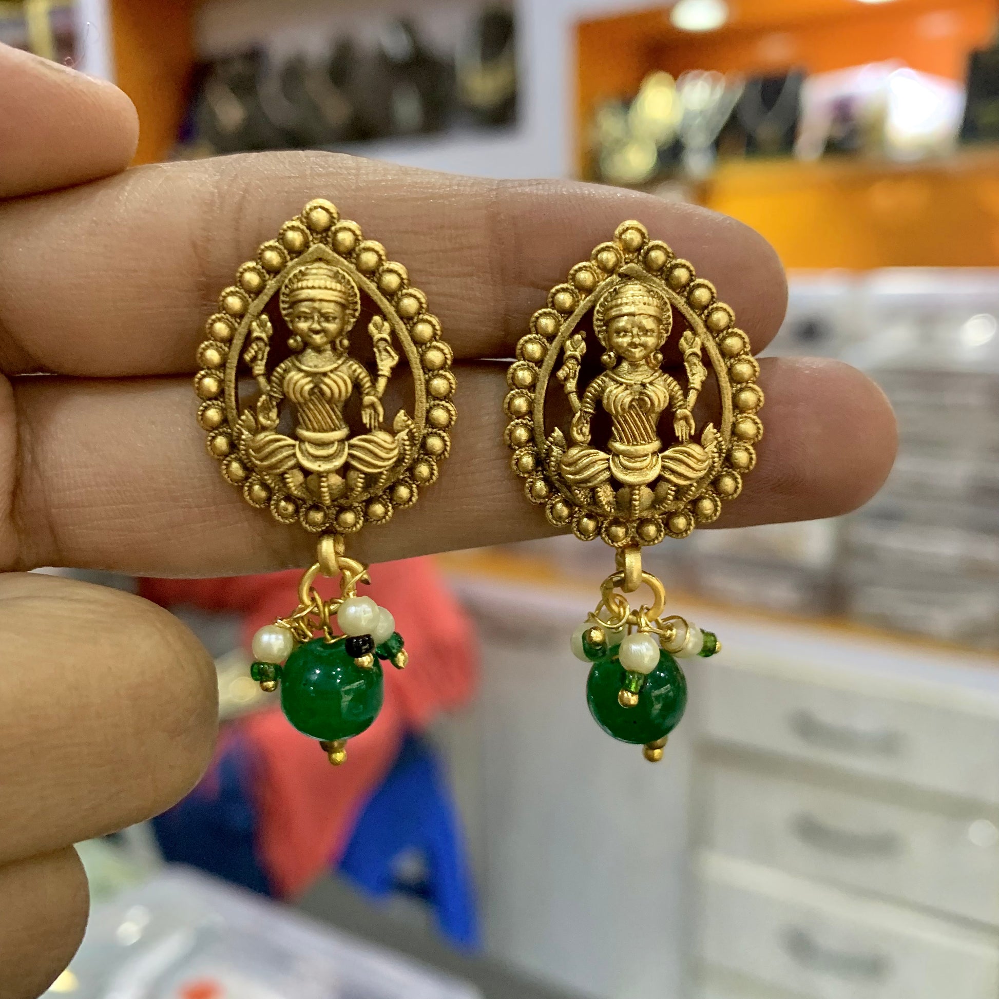 Antique Earrings 35433 - Vijay & Sons