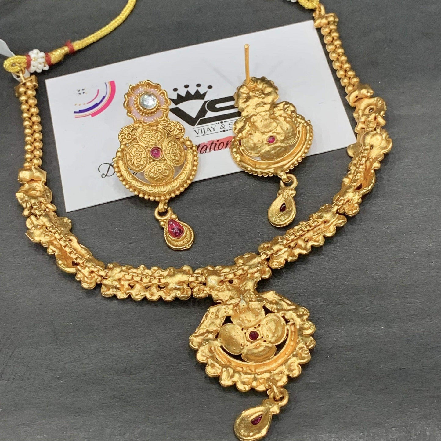 antique necklace set 4654654 - Vijay & Sons