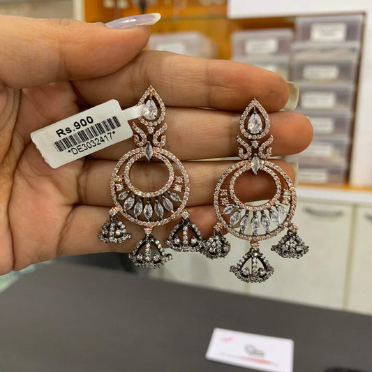 Diamond earrings 43345 - Vijay & Sons