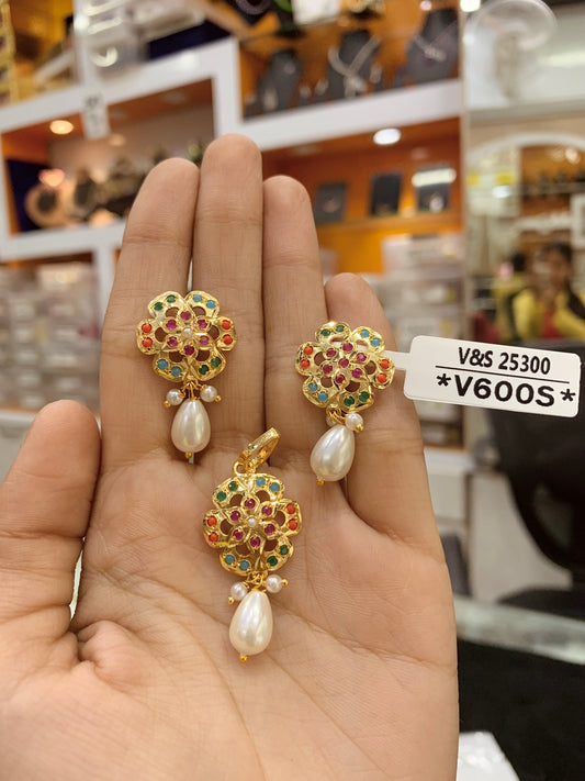 Jadau Pendant Set 635566