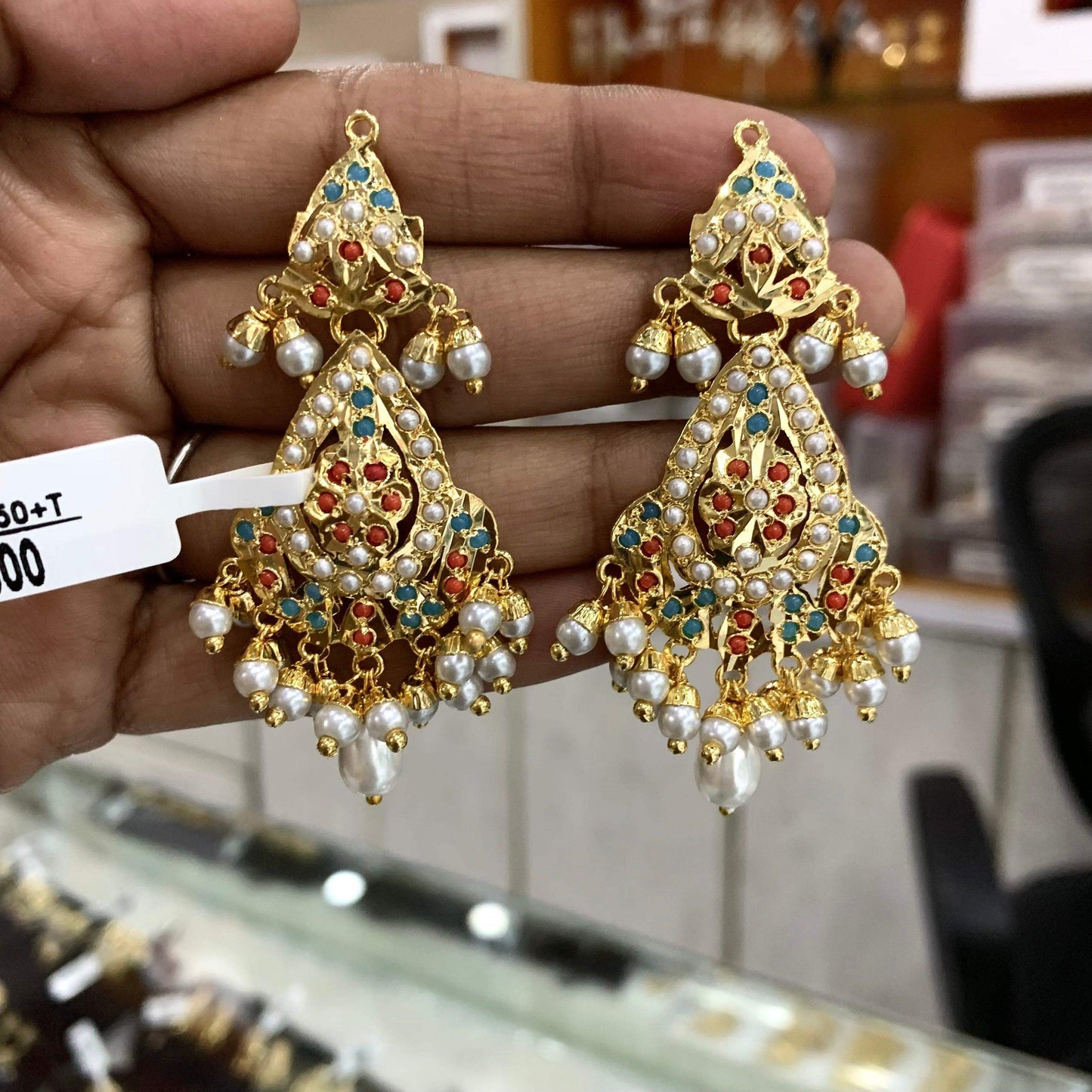Jadau Tikka Earrings 3955275 - Vijay & Sons