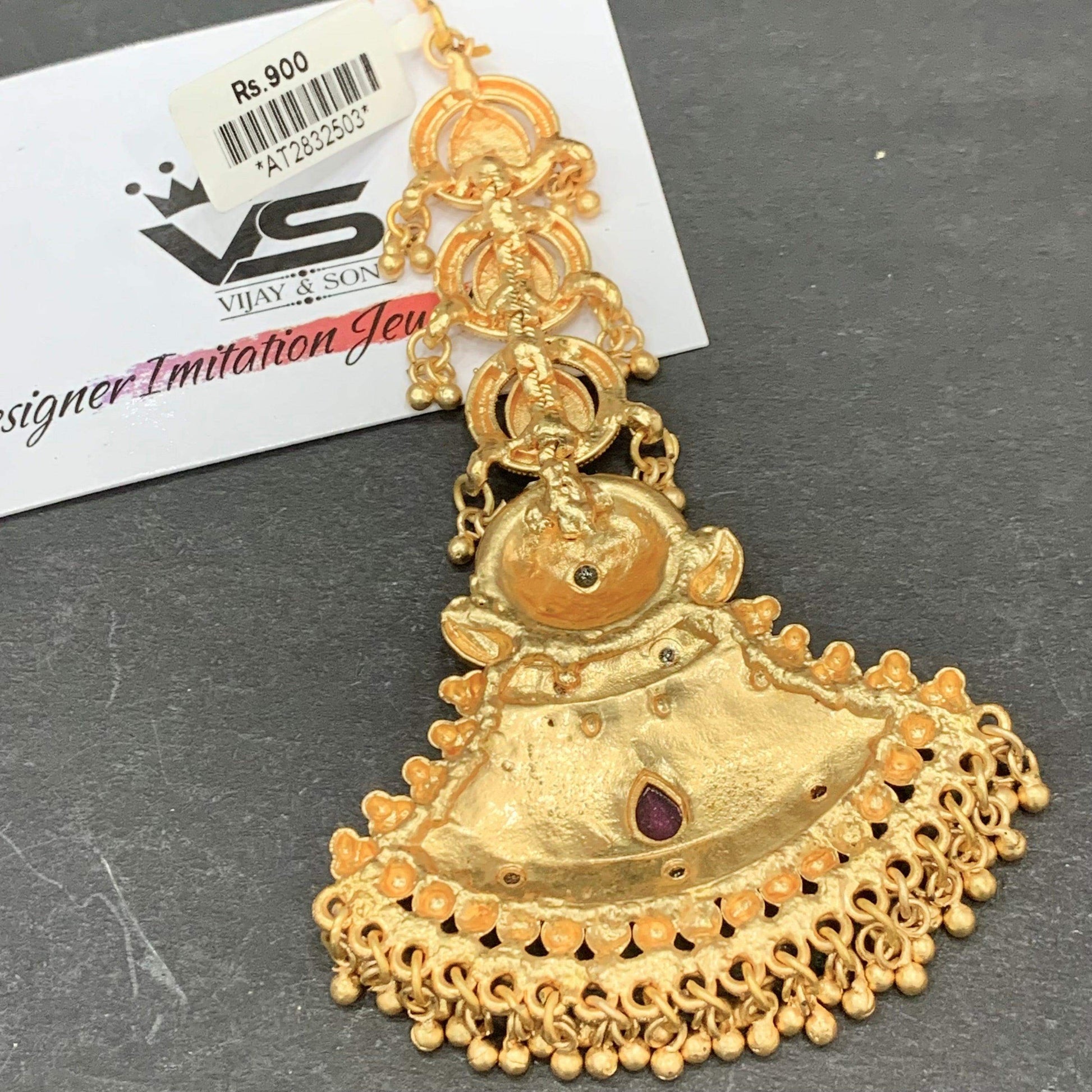 Antique Maang Tikka 35655 - Vijay & Sons
