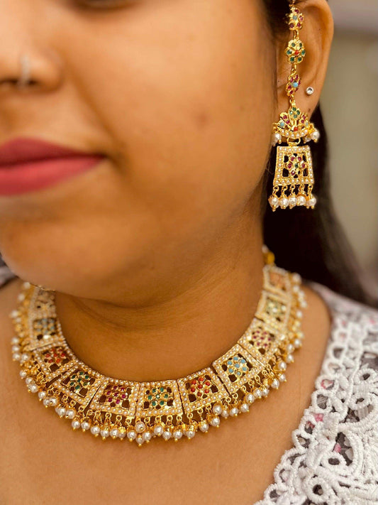 Jadau Necklace Set 676665 - Vijay & Sons