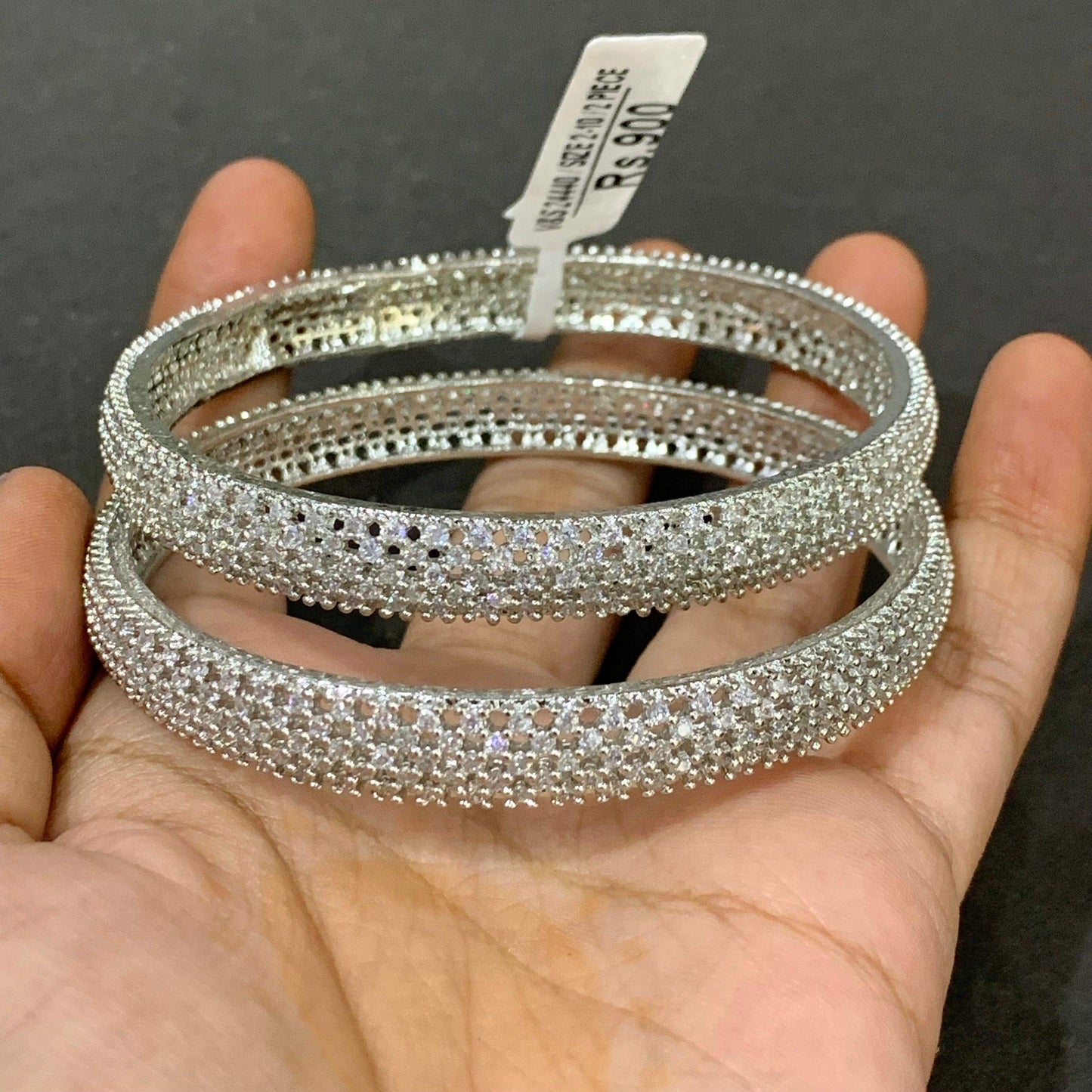 American Diamond Bangles 1233 - Vijay & Sons