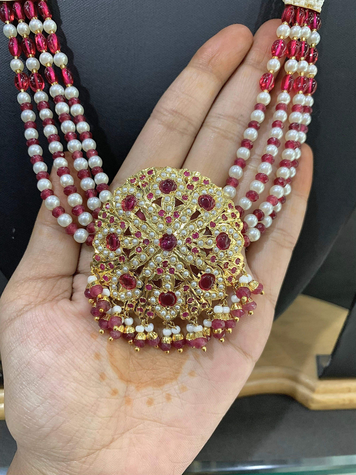 Jadau Rani Haar 56322 - Vijay & Sons