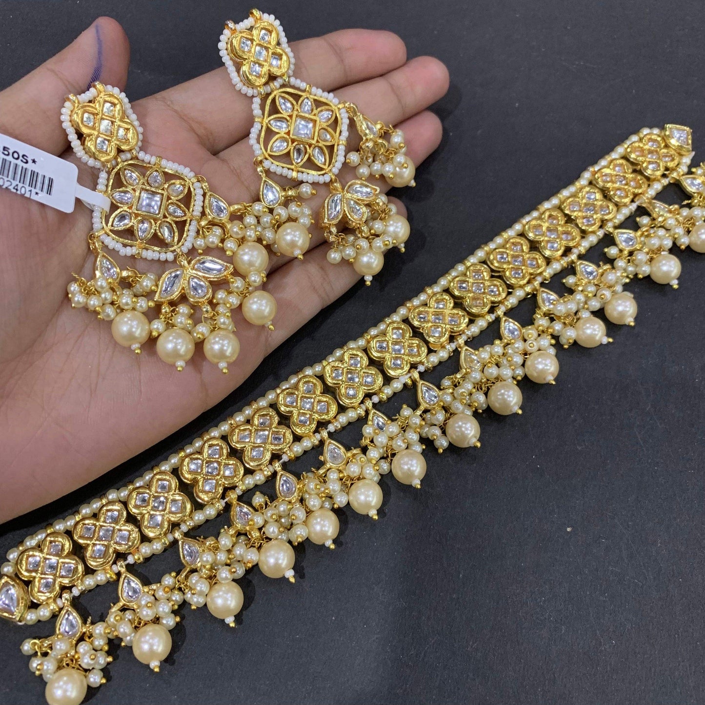 Kundan Necklace Set 3457765 - Vijay & Sons