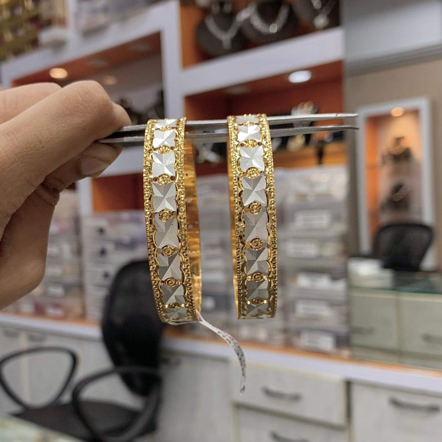 Gold Plated Bangles 622333 - Vijay & Sons