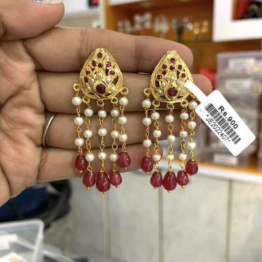 Jadau Earrings 567843 - Vijay & Sons