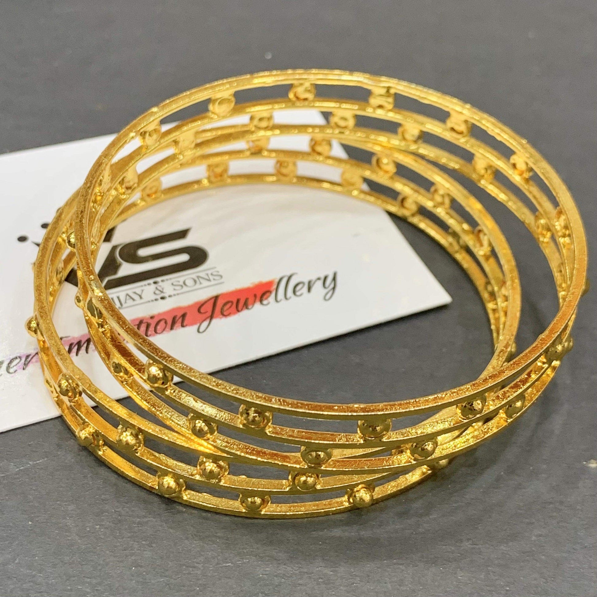Gold Platted Bangles 677665 - Vijay & Sons