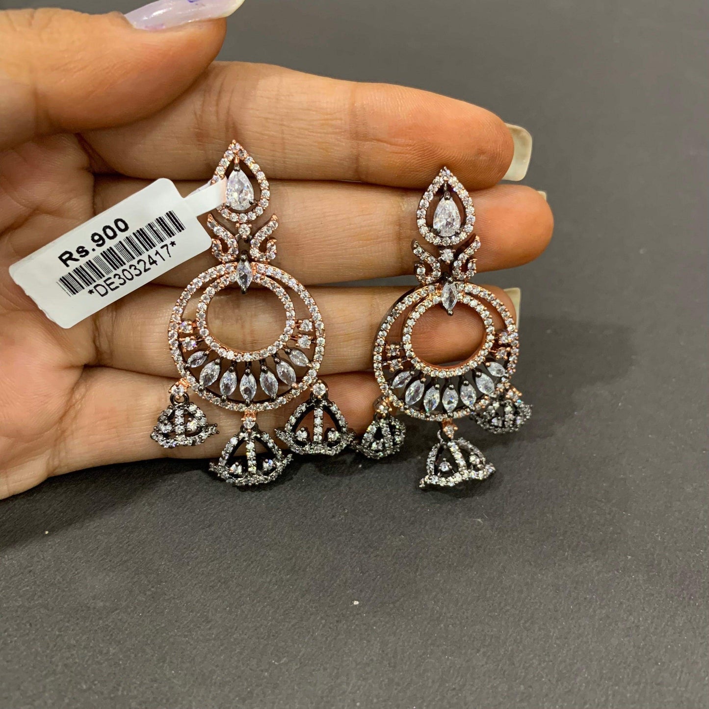 Diamond earrings 43345 - Vijay & Sons