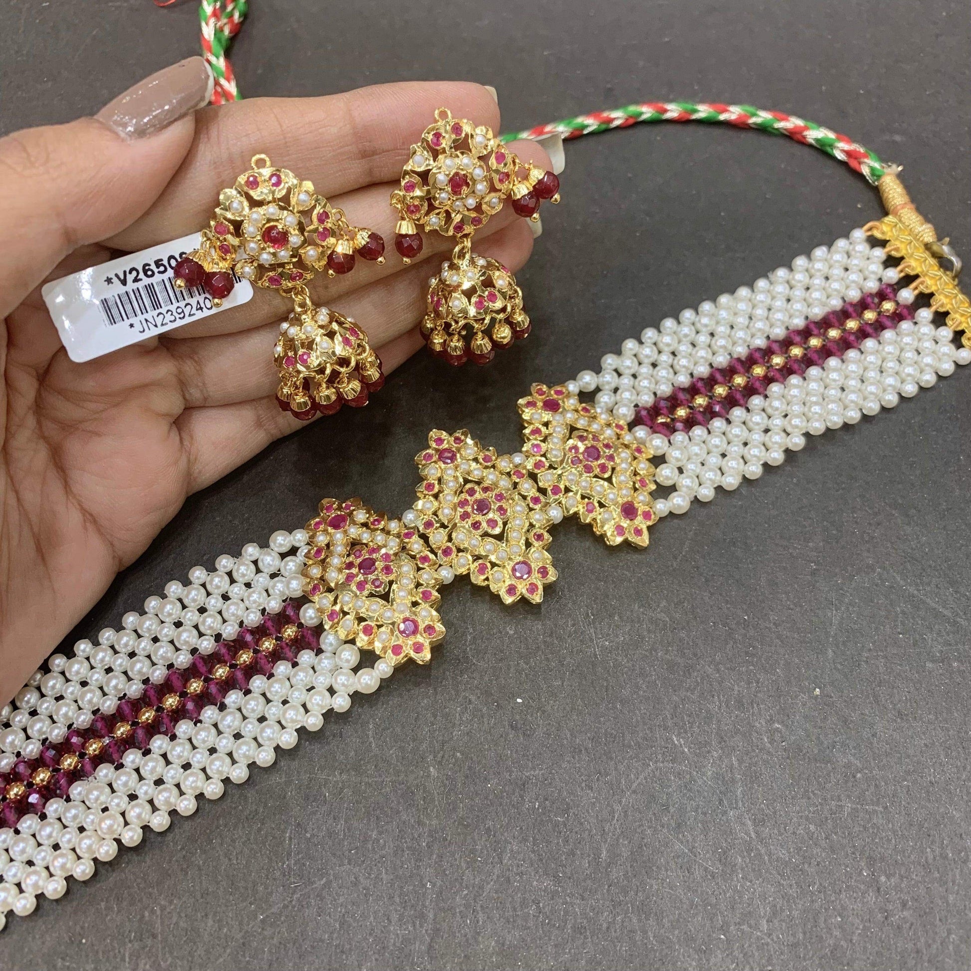 Jadau Necklace 4567433 - Vijay & Sons