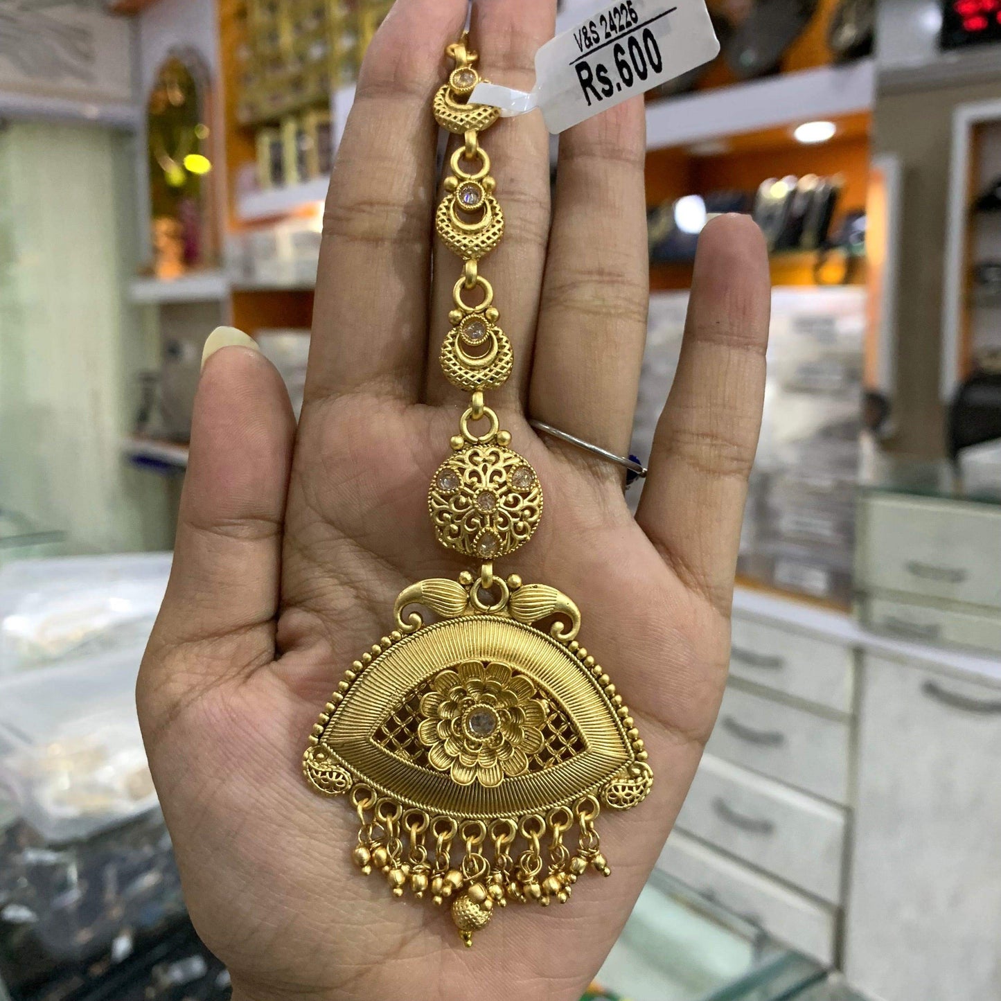 antique maang tikka 6755 - Vijay & Sons