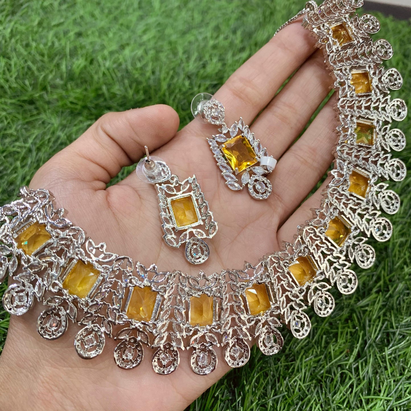 Zircon Necklace Set 344344