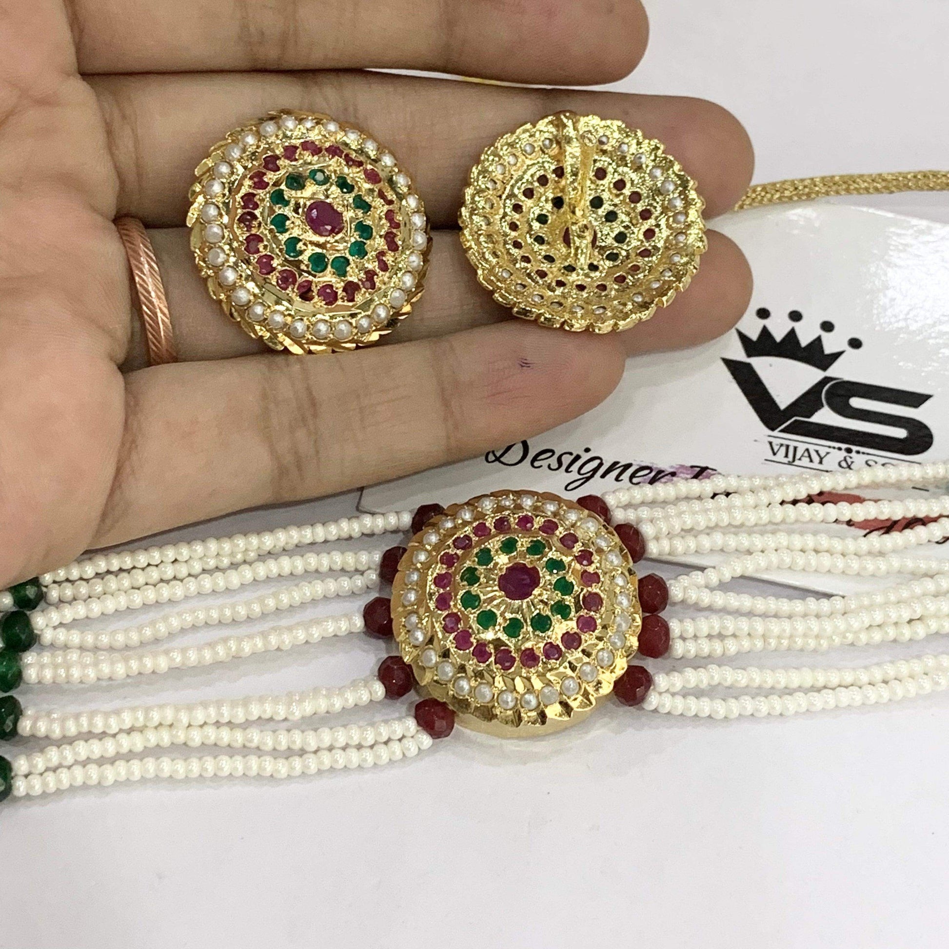 Jadau Necklace Sets 5885447 - Vijay & Sons