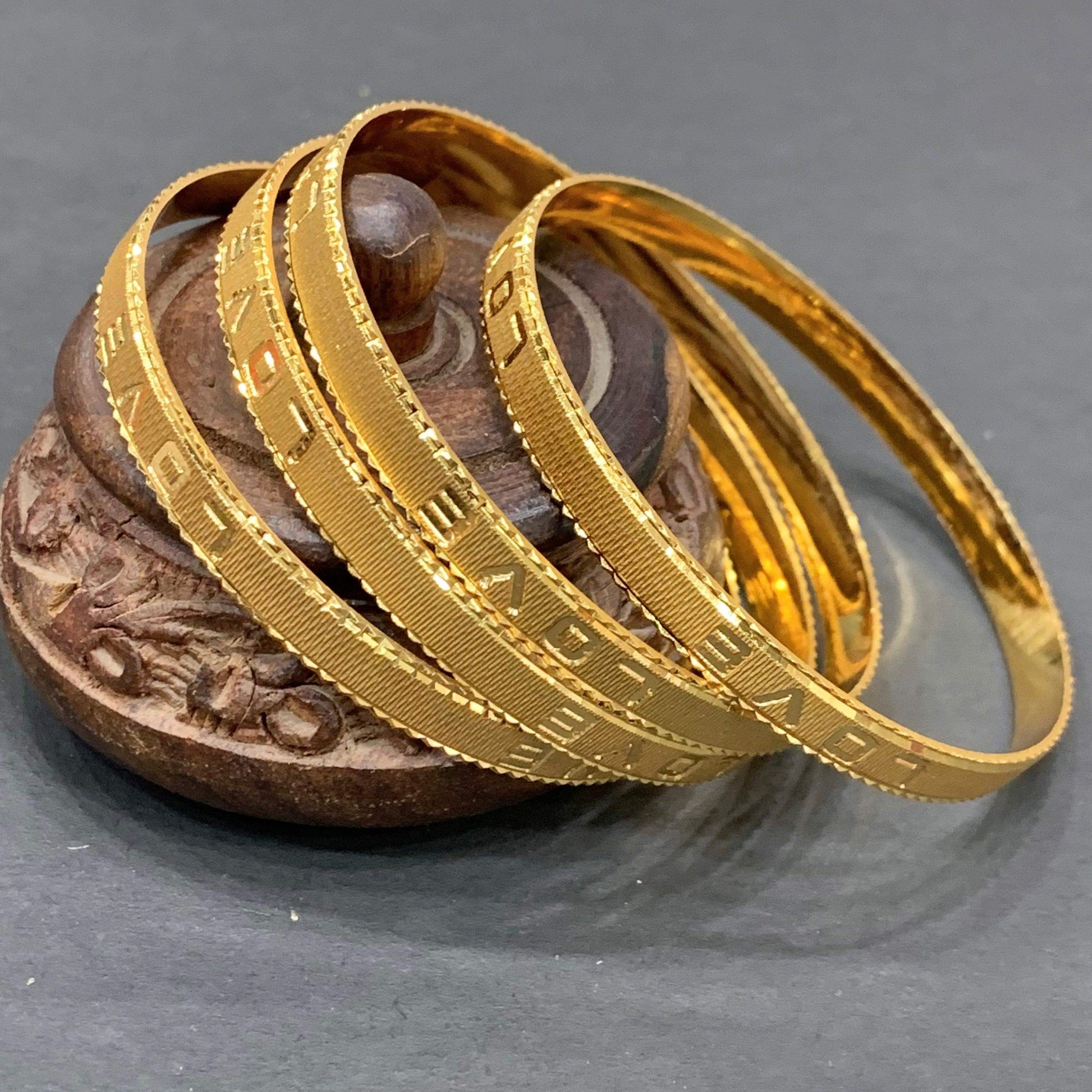 Gold Platted Bangles 677555 - Vijay & Sons