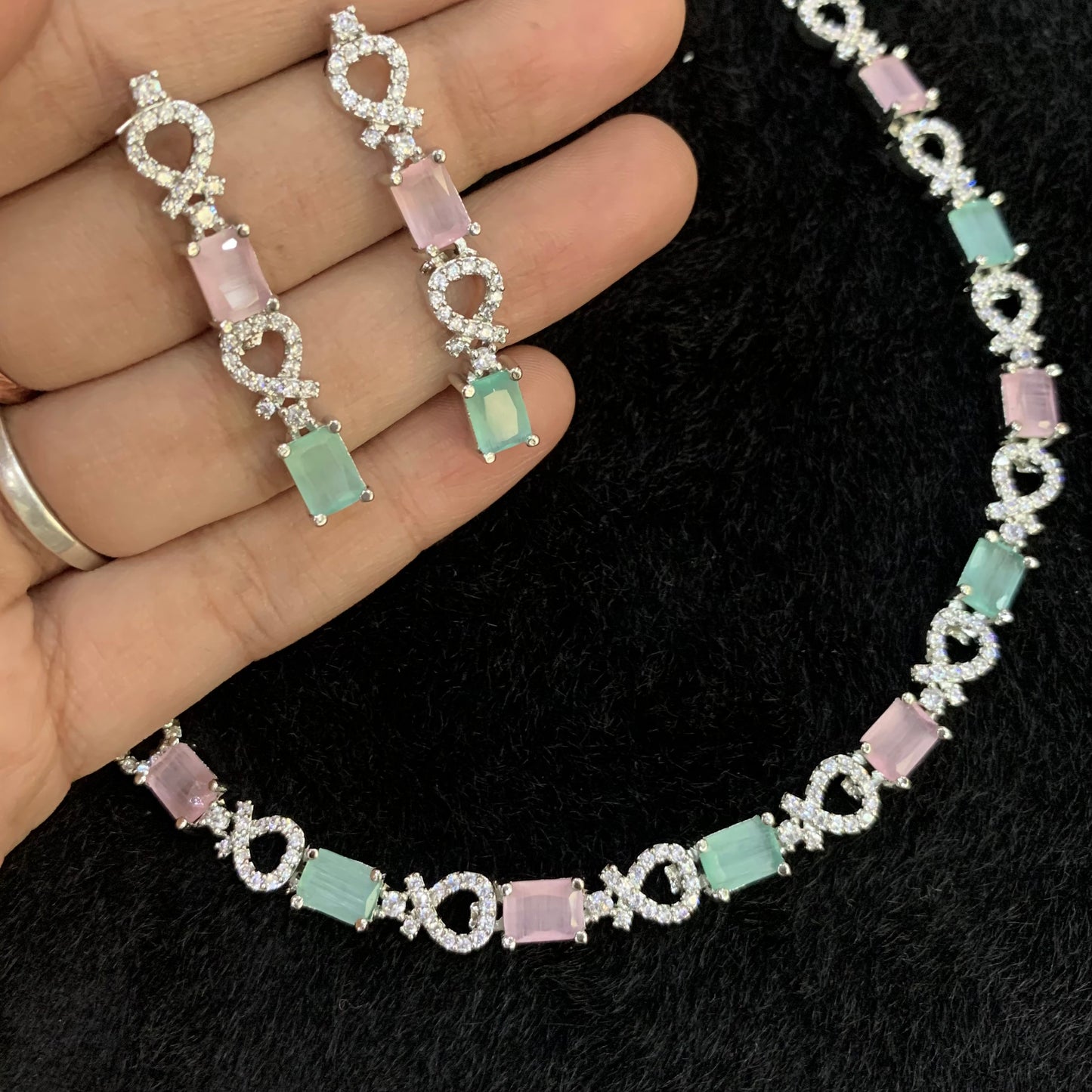 Zircon Necklace Set 6442