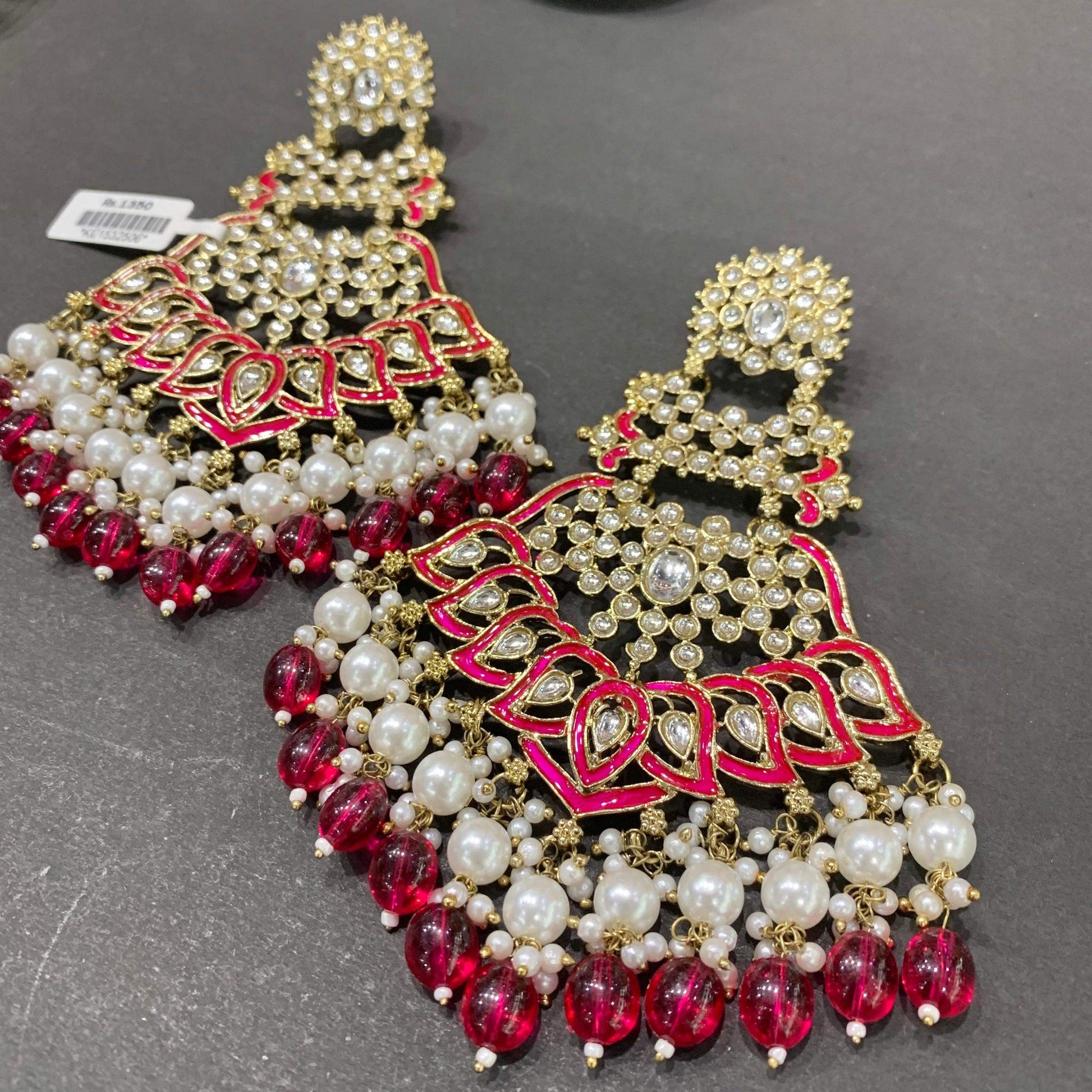 Kundan Earrings 6678 - Vijay & Sons