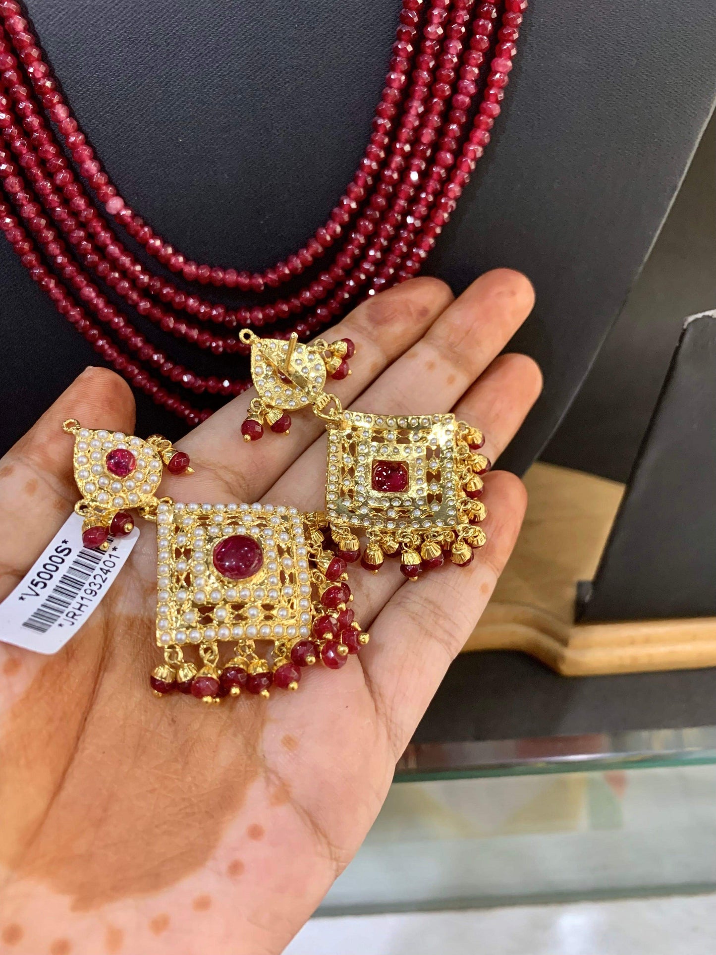 Jadau Rani haar 46556 - Vijay & Sons