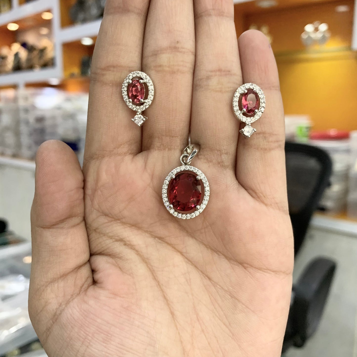 Zircon Pendant Sets 456321