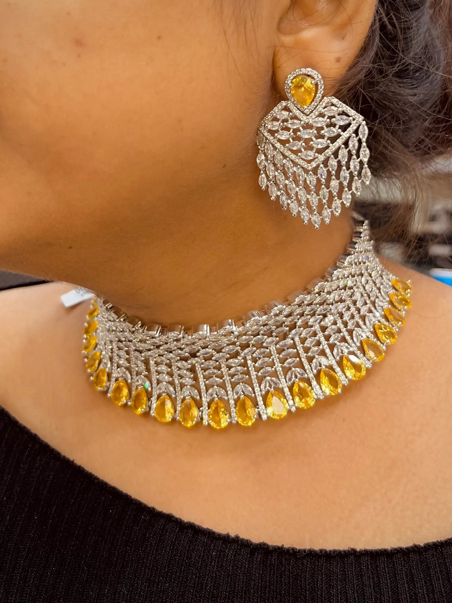 Zircon Necklace Set 4784670 - Vijay & Sons