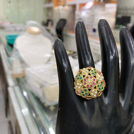 Jadau Rings 345678 - Vijay & Sons