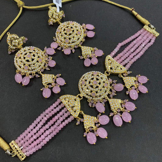 Jadau Necklace sets 356456 - Vijay & Sons
