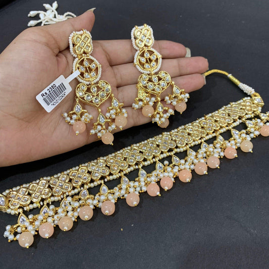 Kundan Necklace Set 3457765 - Vijay & Sons
