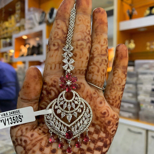 American Diamond Tikka 35651 - Vijay & Sons