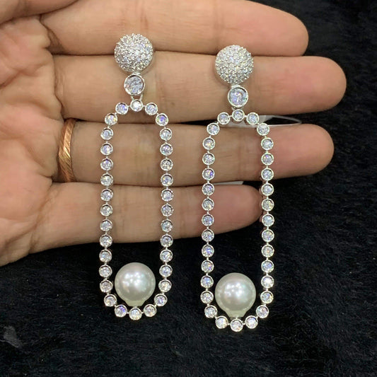 American Diamond Earrings 67875 - Vijay & Sons