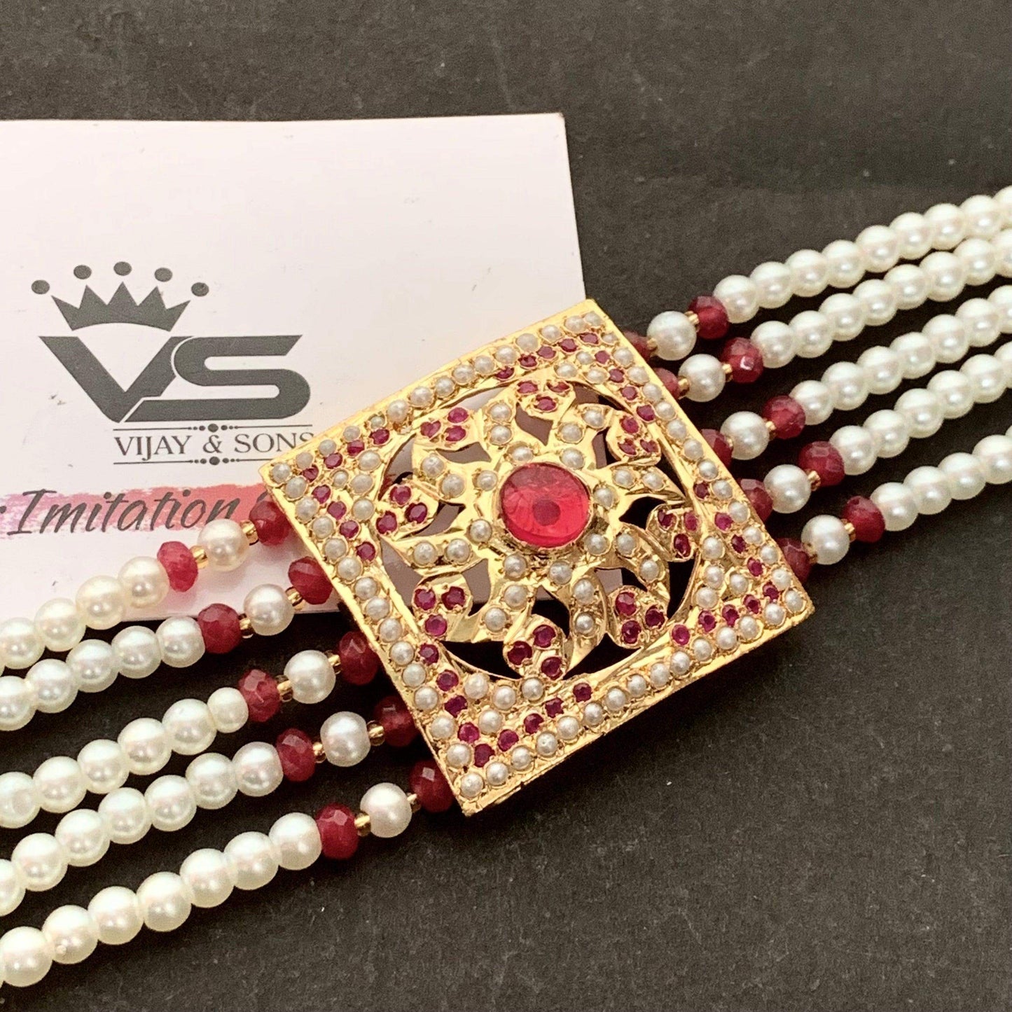Jadau Bracelets 461656 - Vijay & Sons