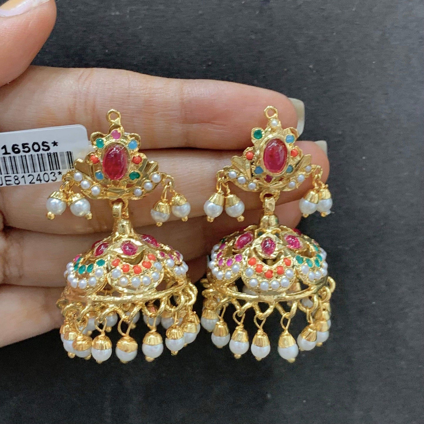 Jadau Earrings 564803 - Vijay & Sons