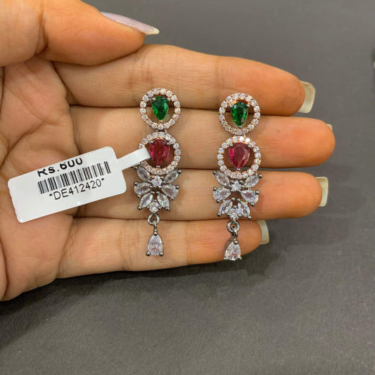 Zircon Earrings 478556 - Vijay & Sons