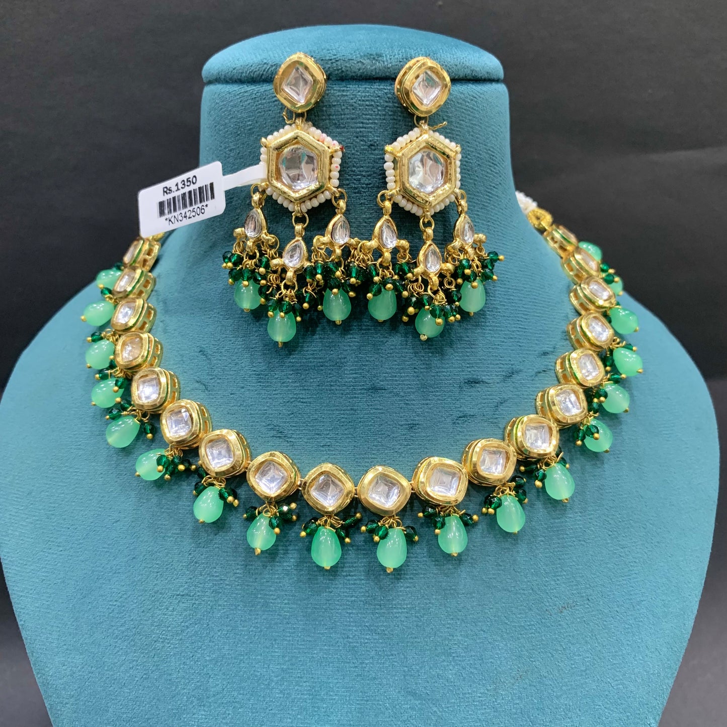 Kundan necklace set