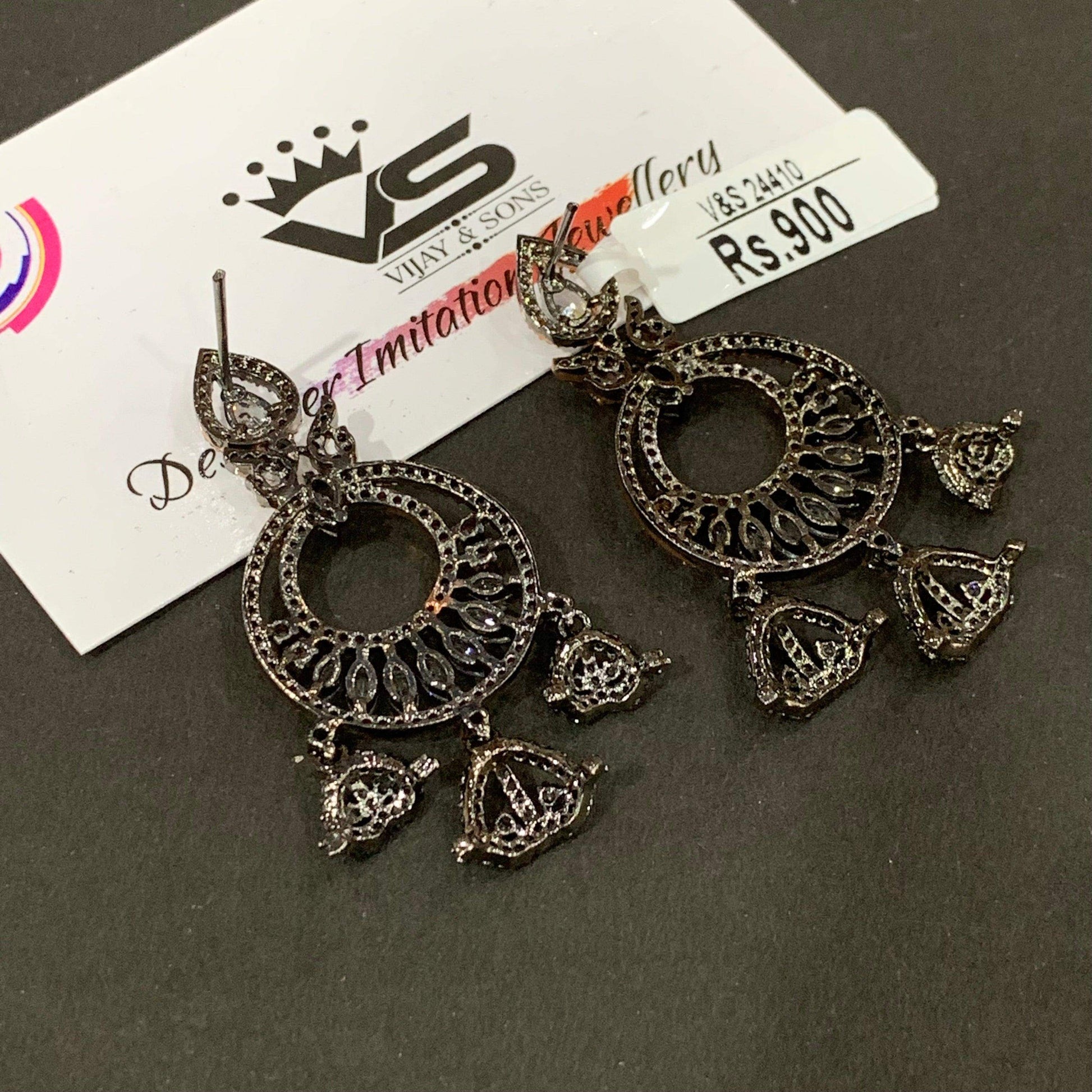 Diamond earrings 43345 - Vijay & Sons