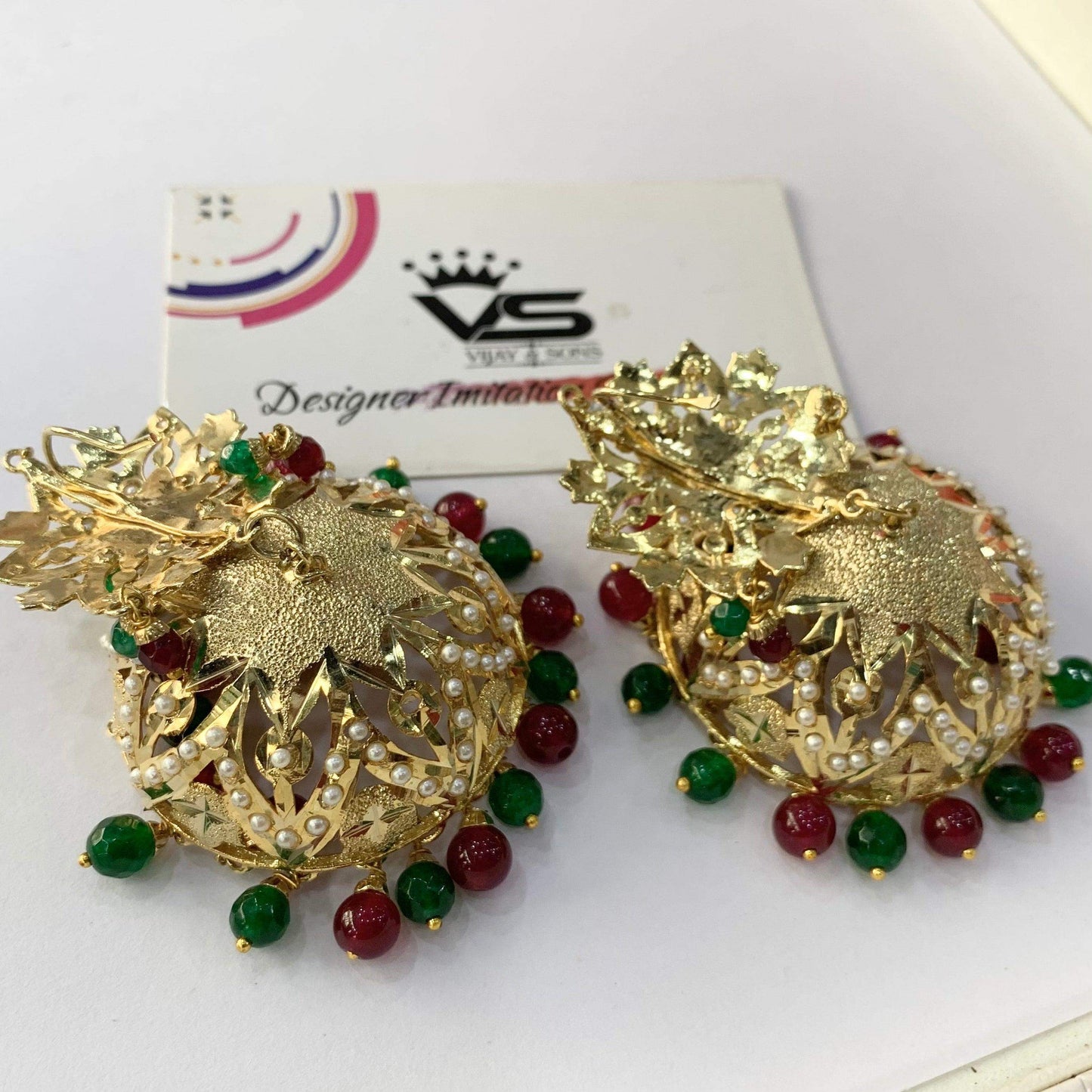 Jadau earrings 562477 - Vijay & Sons