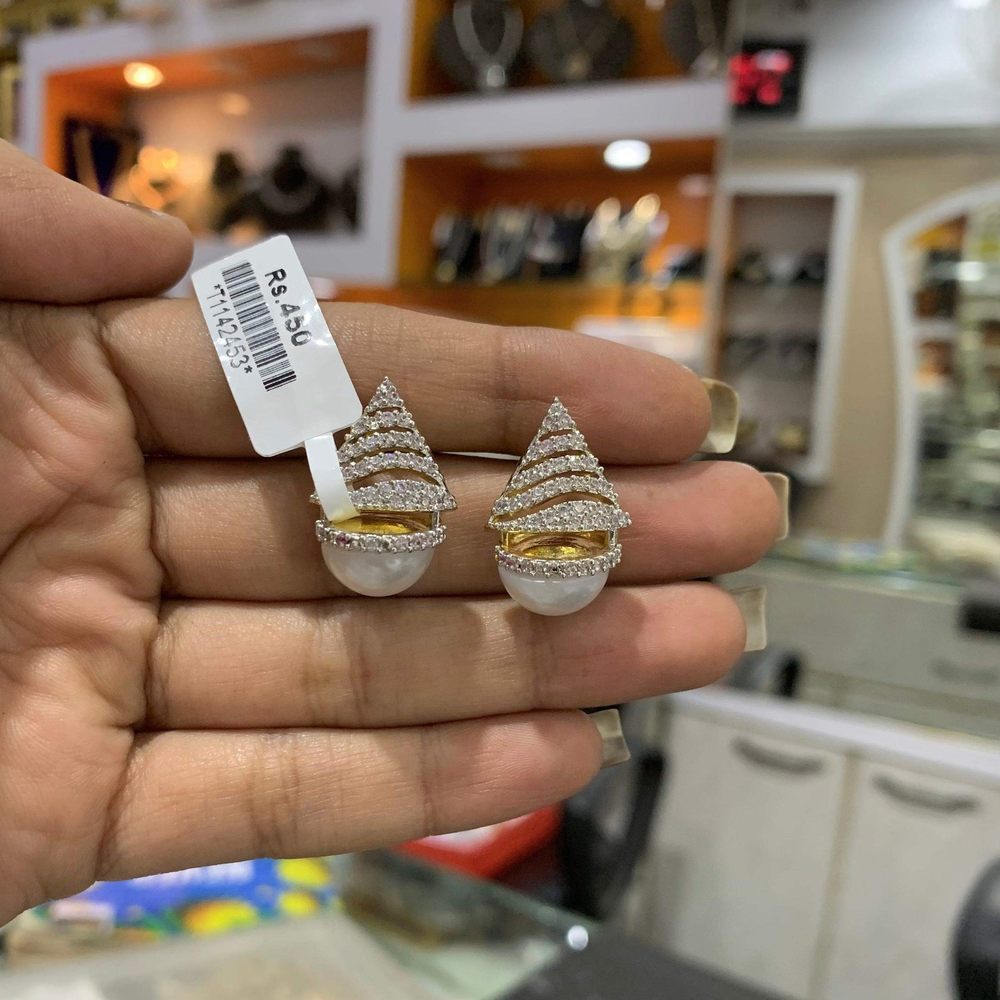 Zircon Earring 4634343 - Vijay & Sons