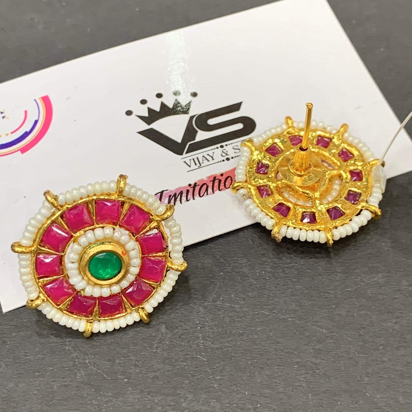 Antique Earrings 466544 - Vijay & Sons