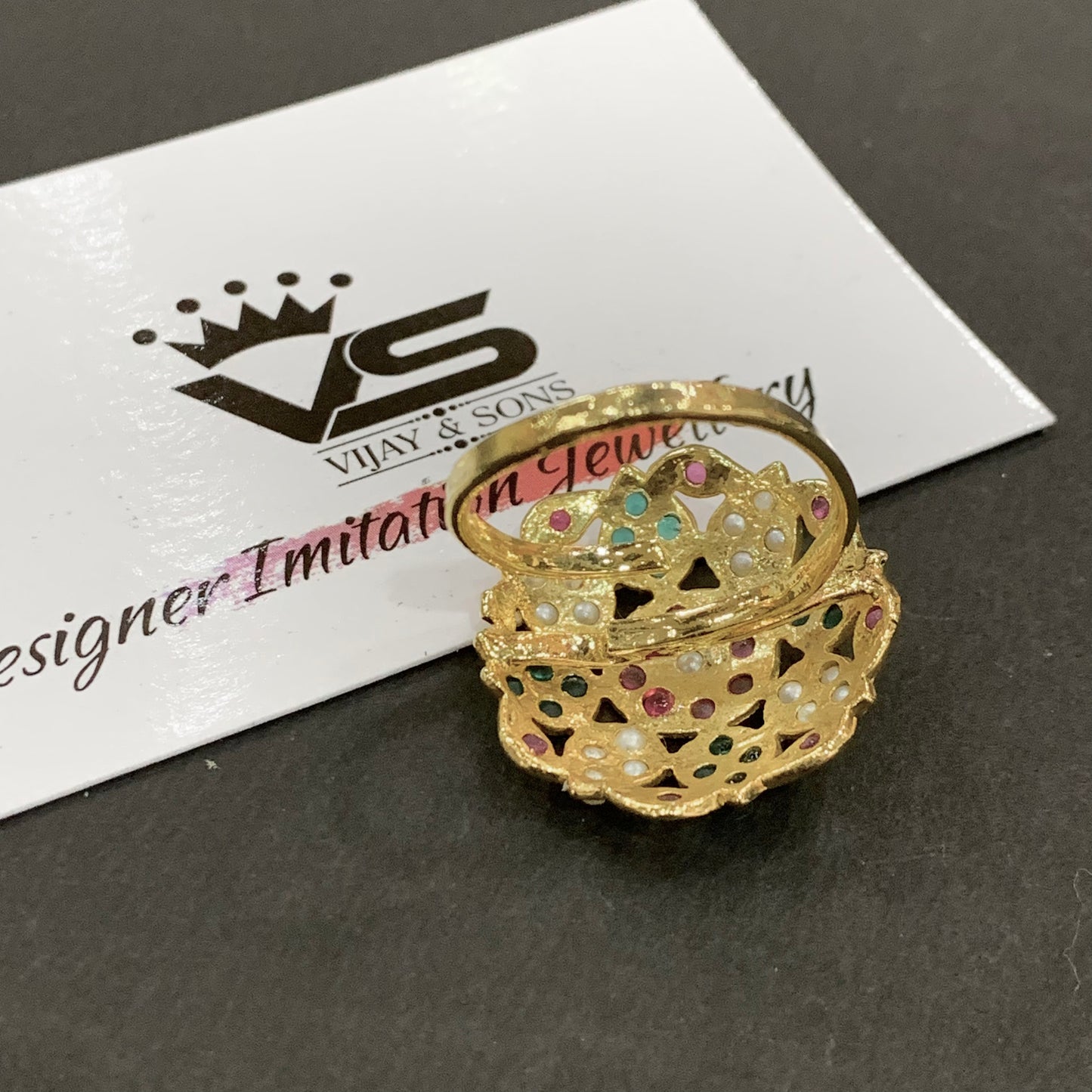 Jadau Rings 345678 - Vijay & Sons