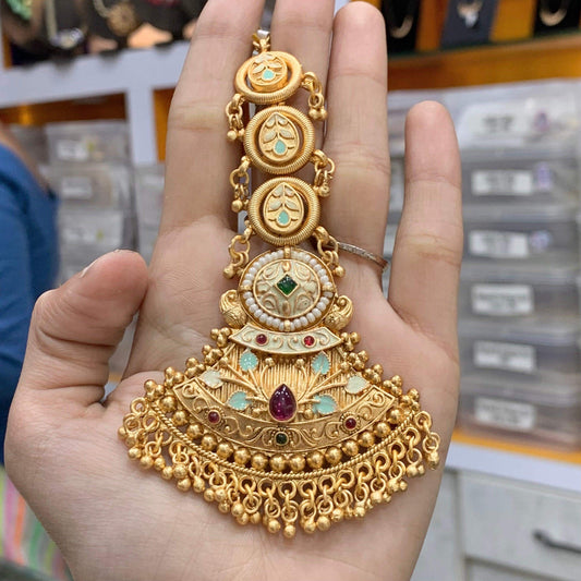 Antique Maang Tikka 35655 - Vijay & Sons