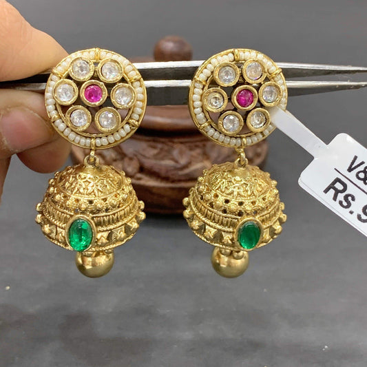 Antique earrings 22356 - Vijay & Sons