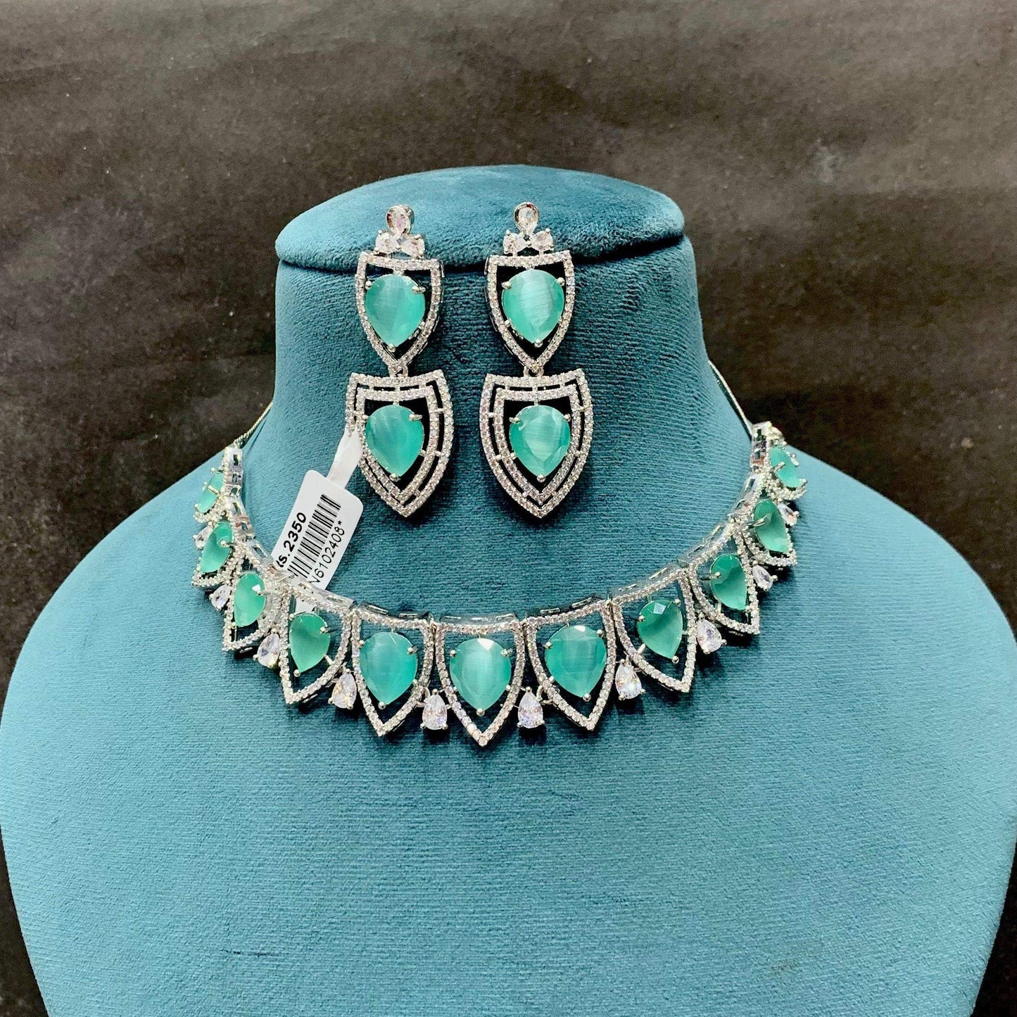 Zircon Necklace Sets 696568 - Vijay & Sons