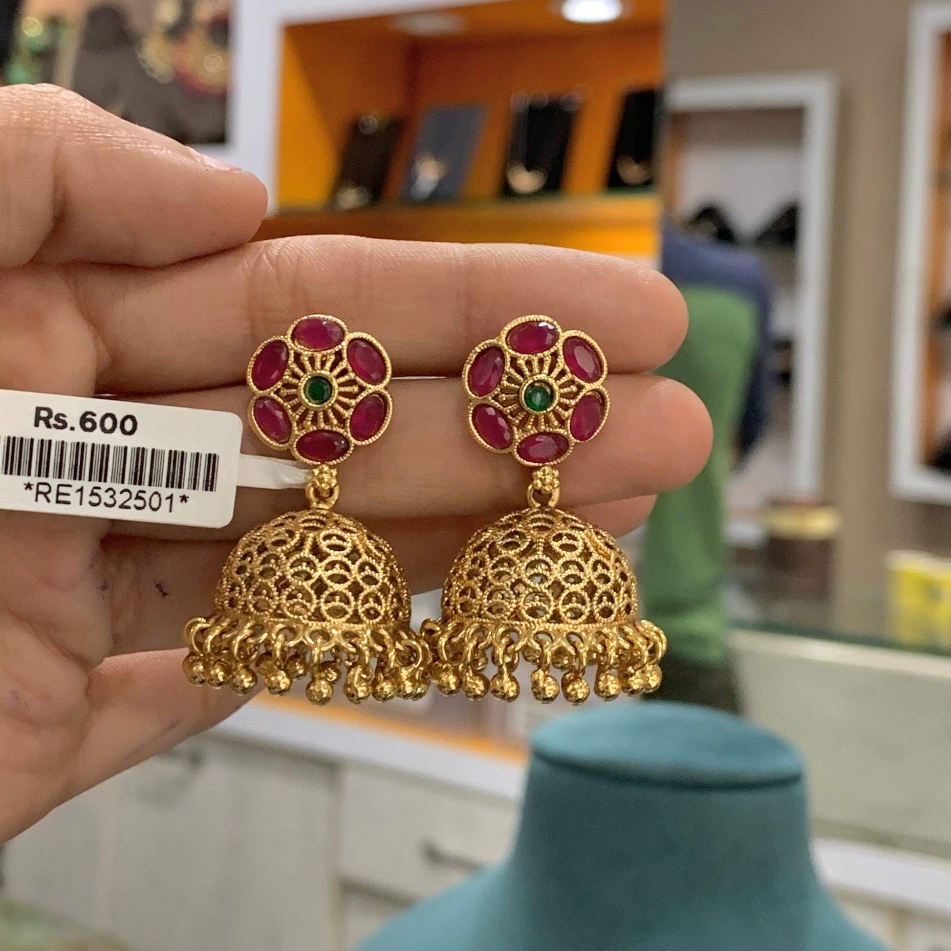 Antique Earrings 357806 - Vijay & Sons