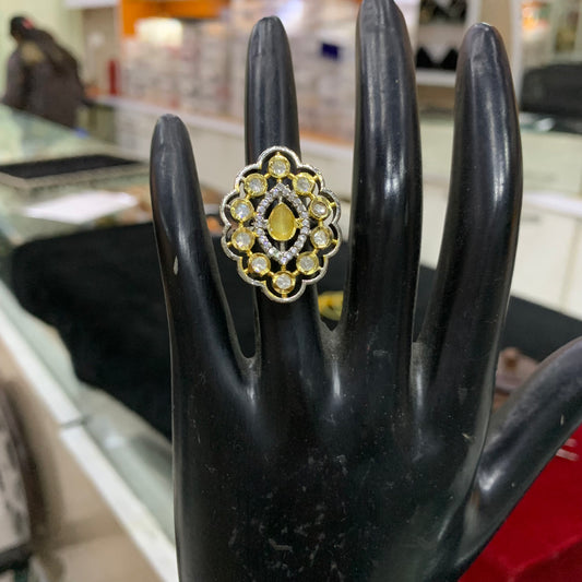 American Diamond Ring 00987 - Vijay & Sons