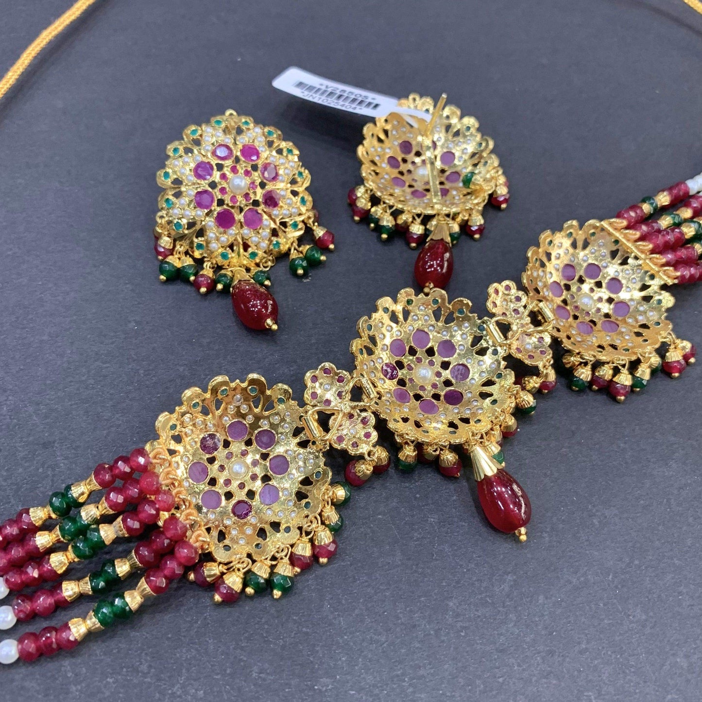 Jadau choker set 7886889 - Vijay & Sons