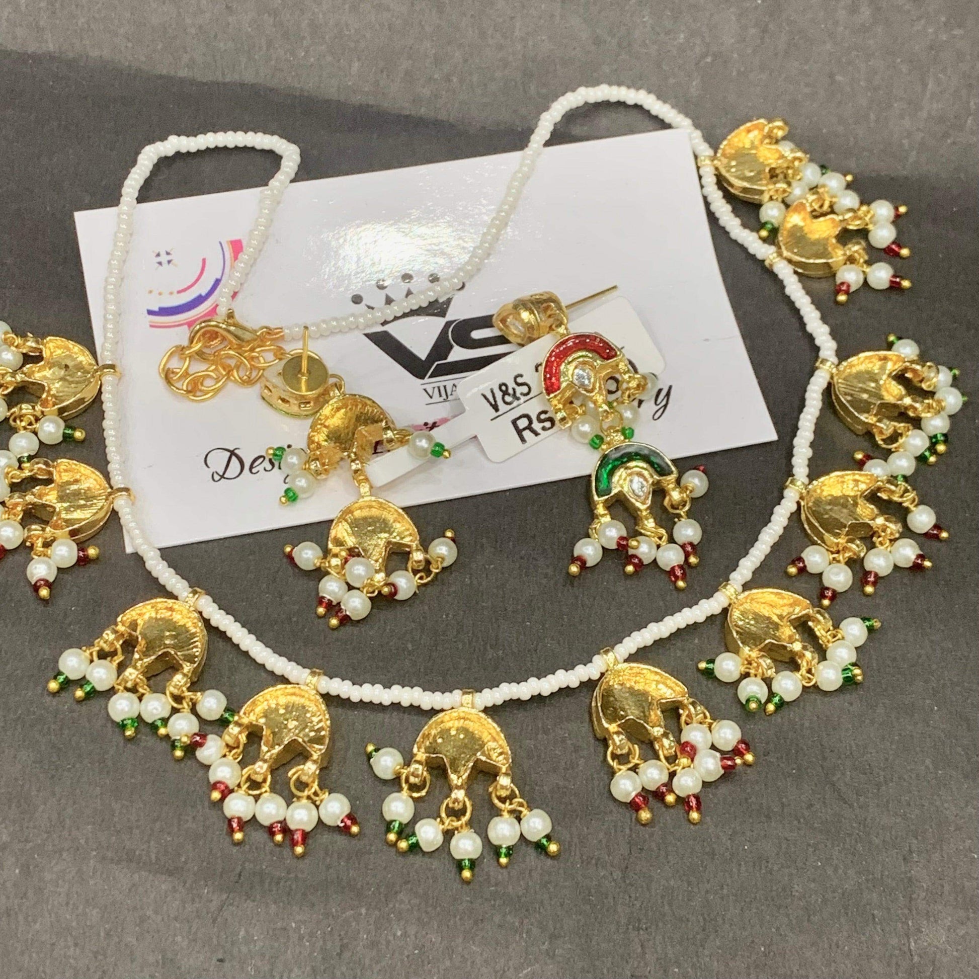 kundan necklace 826702 - Vijay & Sons