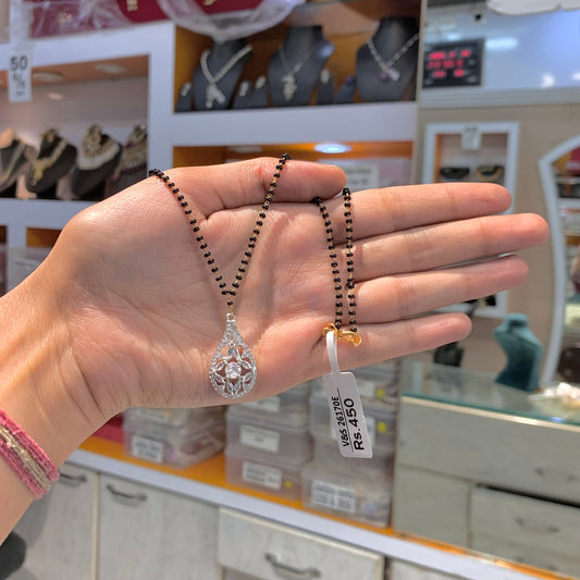 Zircon mangalsutra 46787