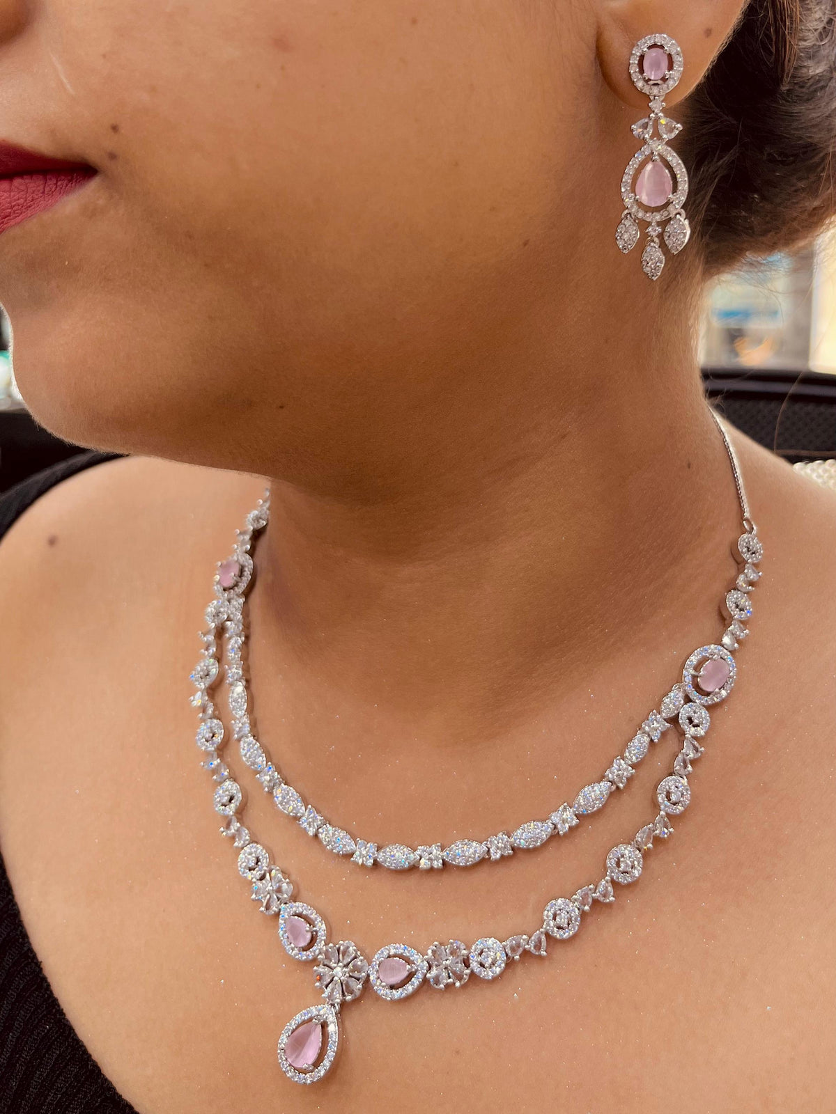 Zircon Necklace Set 244334